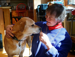 Dr Chambreau with dog